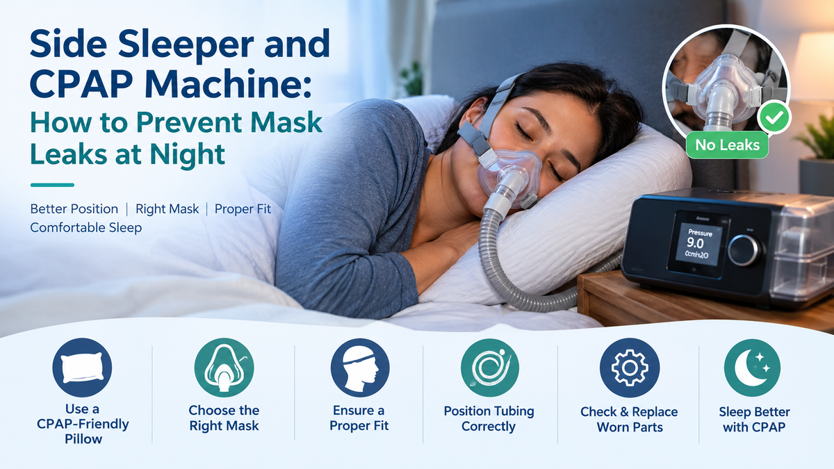 Side Sleeper and CPAP Machine: How to Prevent Mask Leaks at Night